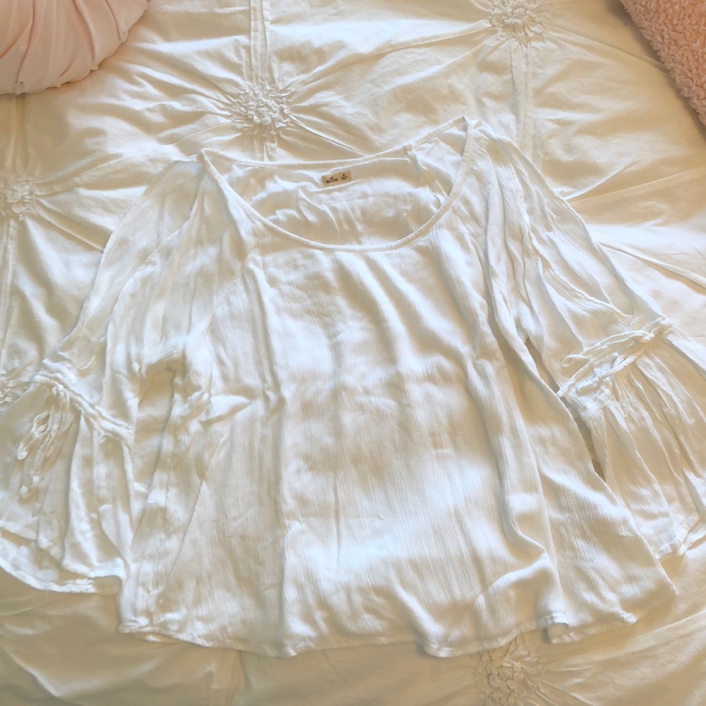 Hollister white blouse